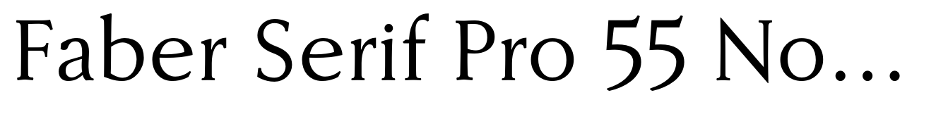 Faber Serif Pro 55 Normal