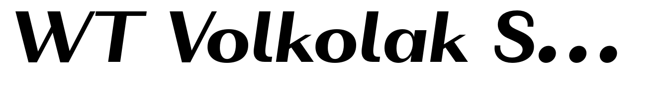 WT Volkolak Sans Text Black Italic