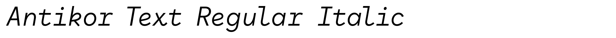Antikor Text Regular Italic image