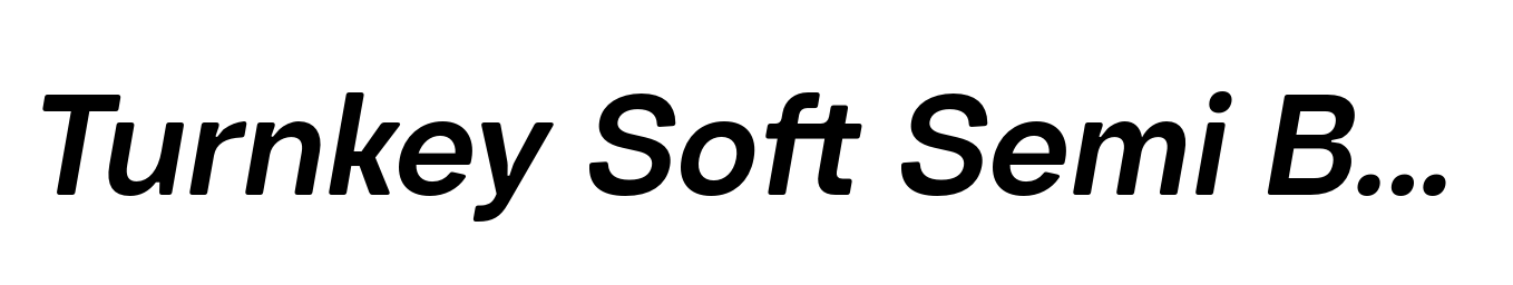 Turnkey Soft Semi Bold Italic
