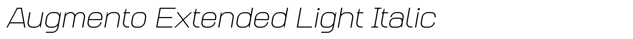Augmento Extended Light Italic image