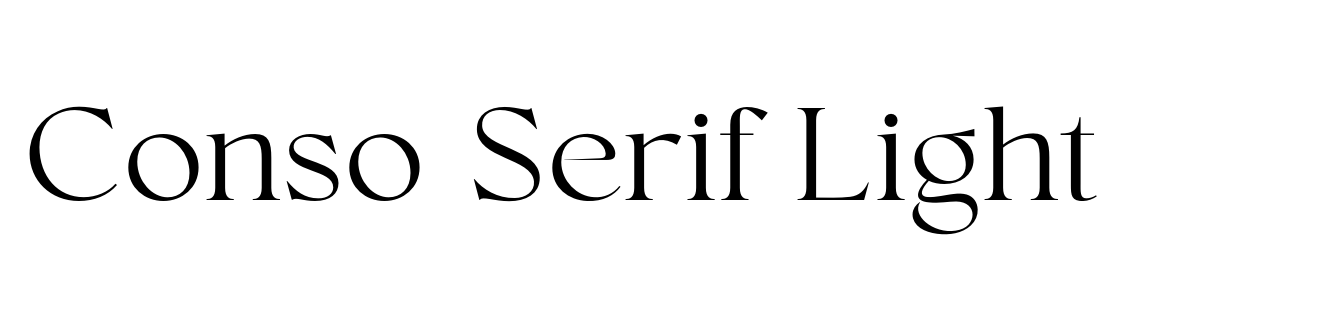 Conso Serif Light
