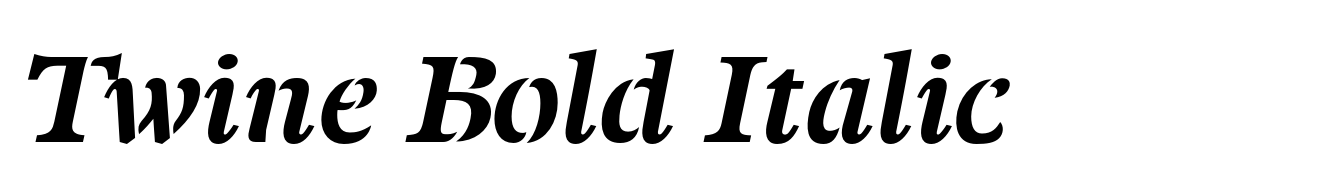 Twine Bold Italic