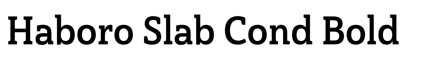 Haboro Slab Cond Bold