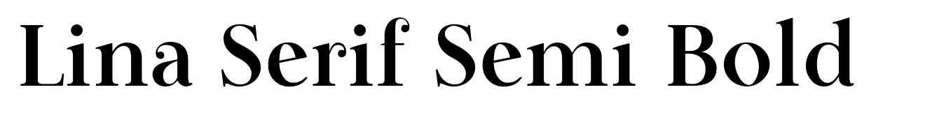 Lina Serif Semi Bold