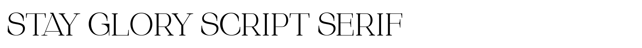 Stay Glory Script Serif image