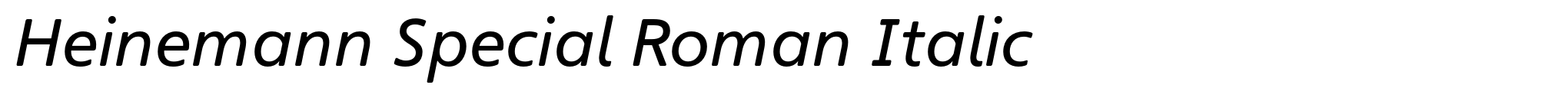 Heinemann Special Roman Italic image