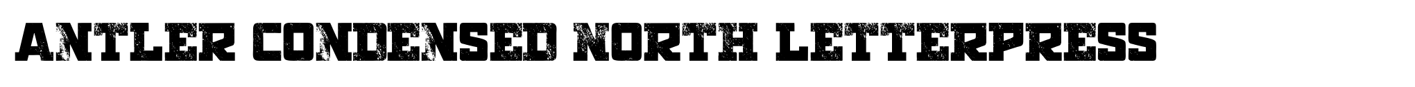Antler Condensed North Letterpress image