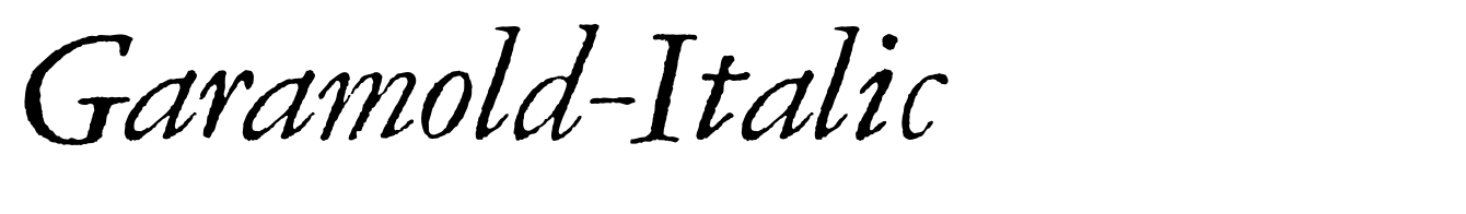 Garamold-Italic
