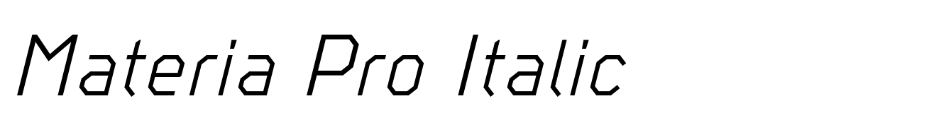 Materia Pro Italic