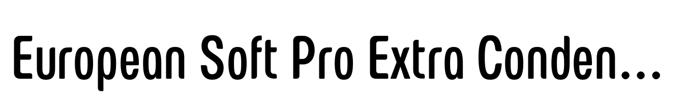 European Soft Pro Extra Condensed Regular