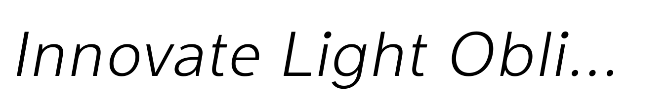 Innovate Light Oblique
