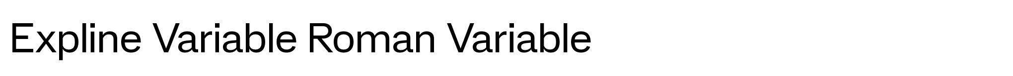 Expline Variable Roman Variable image