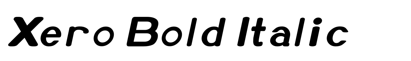 Xero Bold Italic