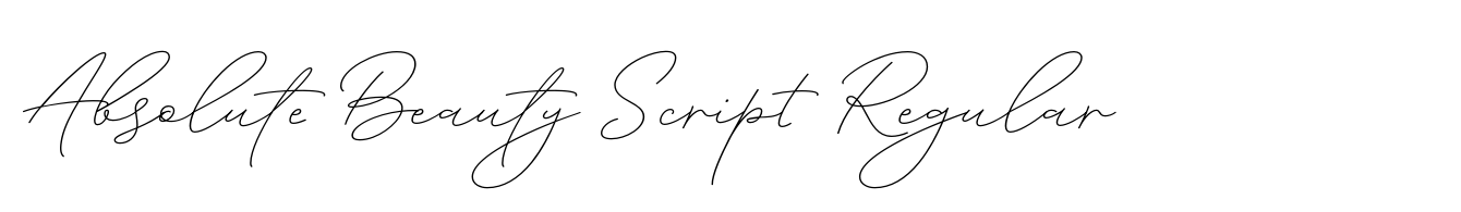 Absolute Beauty Script Regular