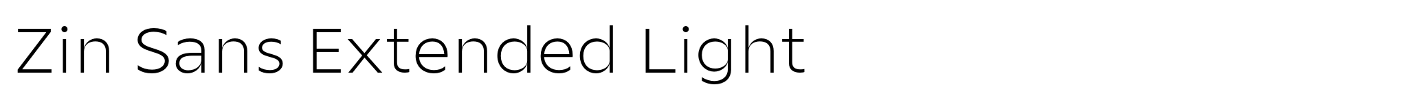 Zin Sans Extended Light image