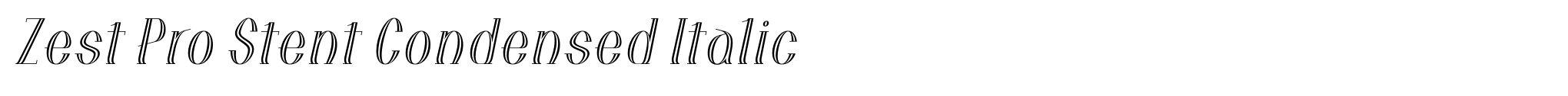 Zest Pro Stent Condensed Italic image
