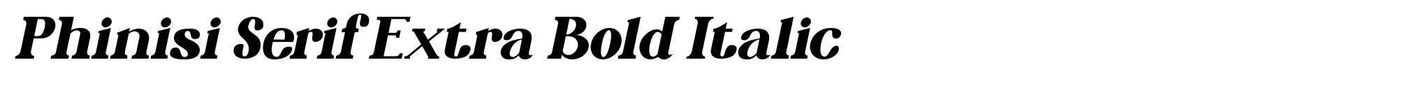 Phinisi Serif Extra Bold Italic image