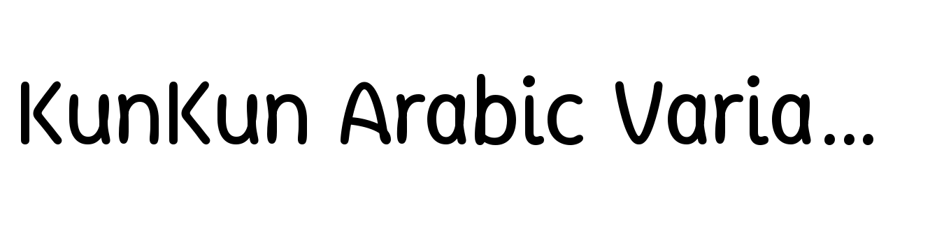 KunKun Arabic Variable Bold