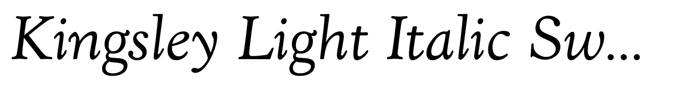 Kingsley Light Italic Swash with O.S. Figs (TC)