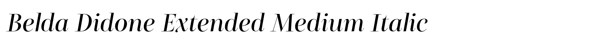 Belda Didone Extended Medium Italic image