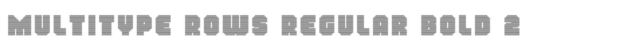 MultiType Rows Regular Bold 2 image
