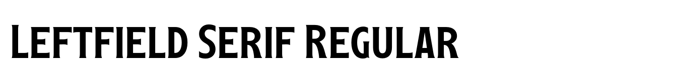 Leftfield Serif Regular
