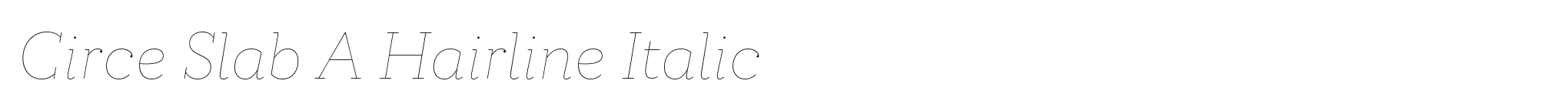 Circe Slab A Hairline Italic image