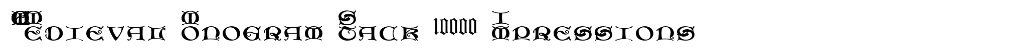 MFC Medieval Monogram Stack 10000 Impressions image