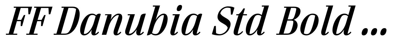 FF Danubia Std Bold Italic
