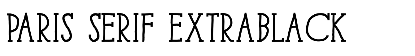 Paris Serif ExtraBlack