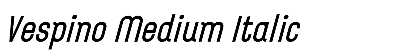 Vespino Medium Italic