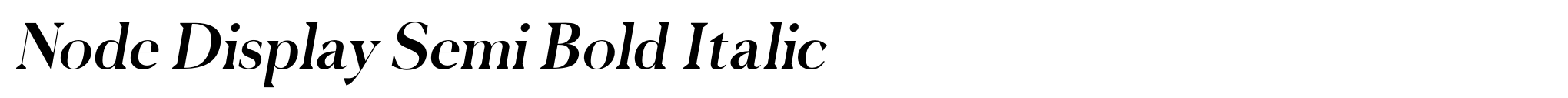 Node Display Semi Bold Italic image