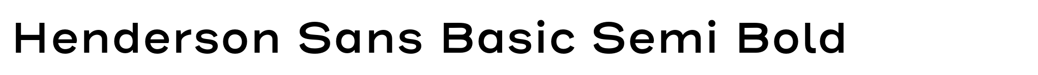 Henderson Sans Basic Semi Bold image