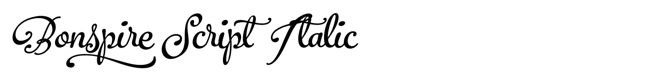 Bonspire Script Italic