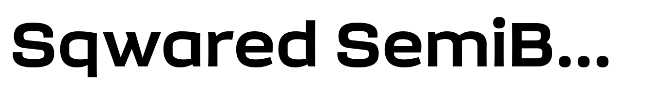 Sqwared SemiBold