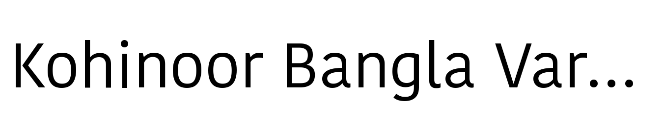 Kohinoor Bangla Variable