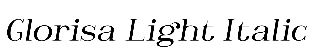 Glorisa Light Italic