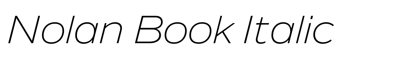 Nolan Book Italic