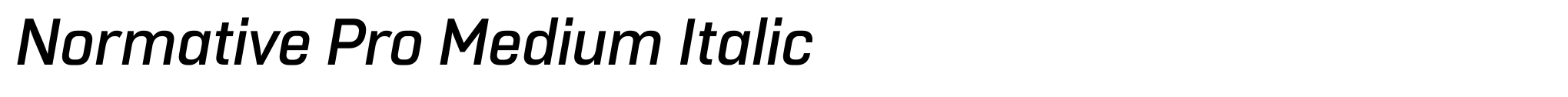 Normative Pro Medium Italic image