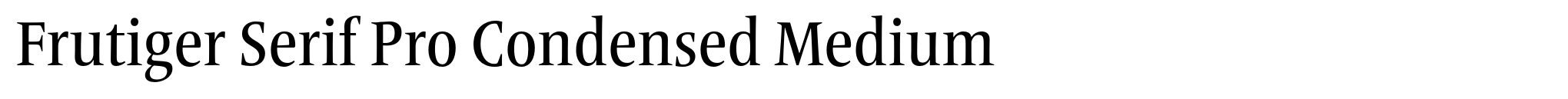 Frutiger Serif Pro Condensed Medium image