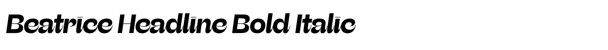 Beatrice Headline Bold Italic image