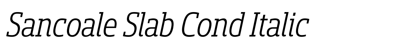 Sancoale Slab Cond Italic