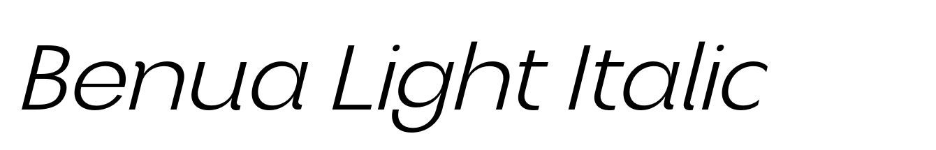 Benua Light Italic