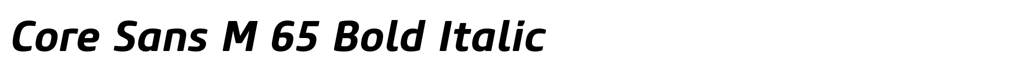 Core Sans M 65 Bold Italic image
