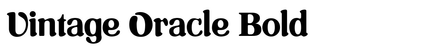 Vintage Oracle Bold