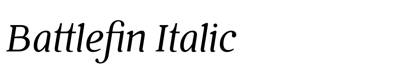 Battlefin Italic