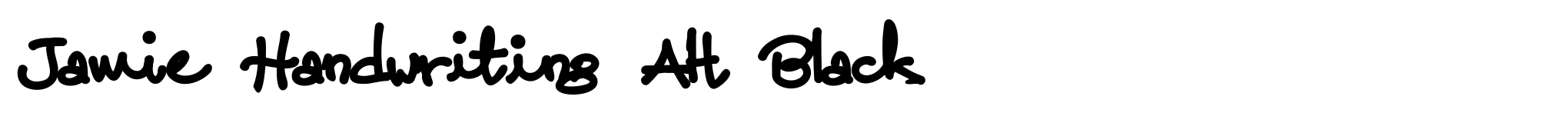 Jamie Handwriting Alt Black image