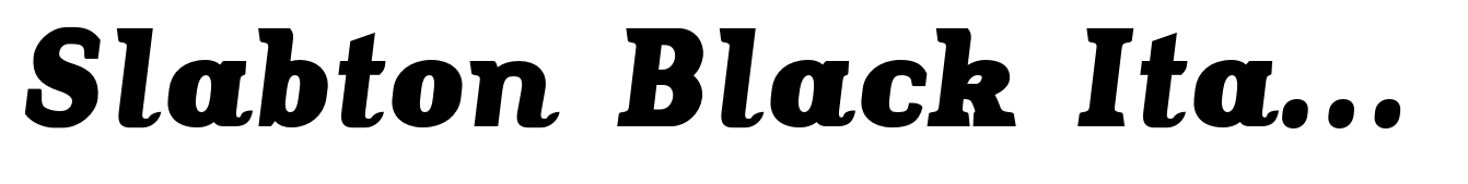 Slabton Black Italic