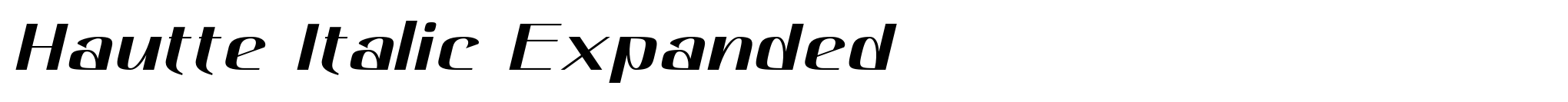 Hautte Italic Expanded image